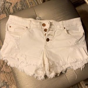 White Billabong shorts size 27